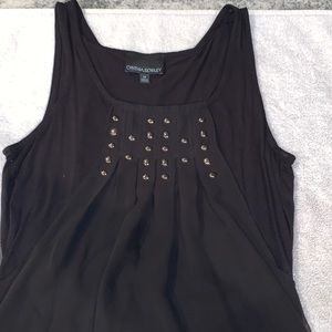 Cynthia Rowley womens medium black tank top